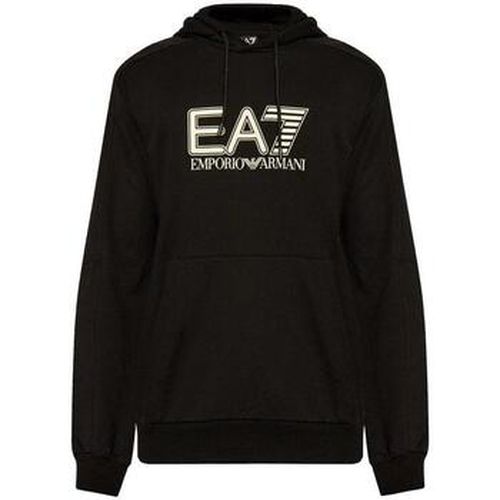 Sweat-shirt Visibility Cotton Hooded Sweatshirt Black - Ea7 Emporio Armani - Modalova