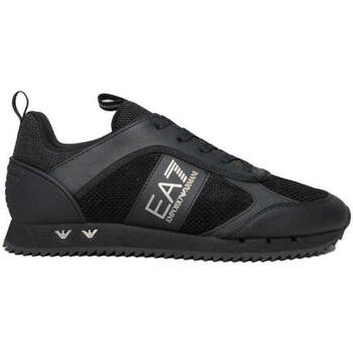 Baskets Lace Runner Trainers Triple Black/Silver - Ea7 Emporio Armani - Modalova