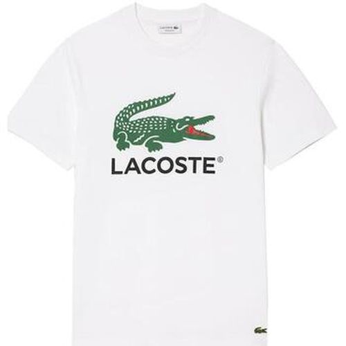 T-shirt Signature Print Cotton T-Shirt White - Lacoste - Modalova