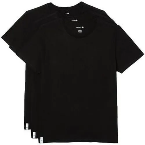 T-shirt Lounge 3 Pack Plain Stretch Cotton T-Shirts Black - Lacoste - Modalova