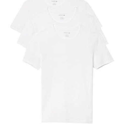 T-shirt Lounge 3 Pack Plain Cotton T-Shirt White - Lacoste - Modalova