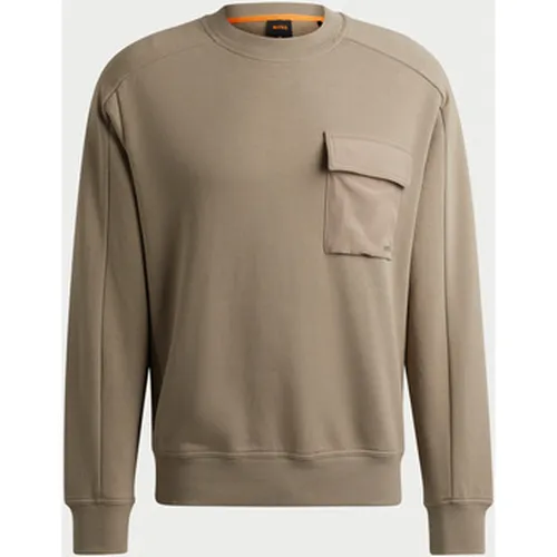 Sweat-shirt Sweat cargo en coton éponge - BOSS - Modalova