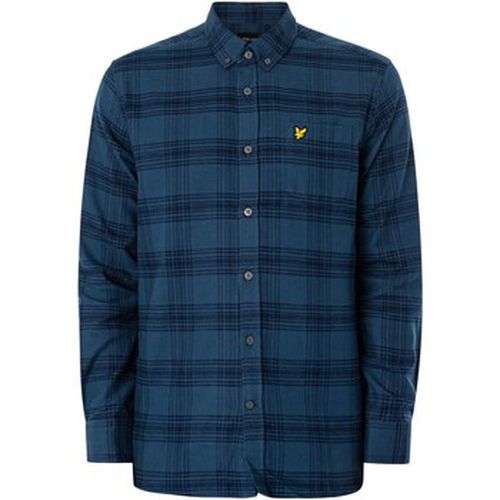 Chemise Chemise en flanelle à carreaux ton sur ton - Lyle & Scott - Modalova