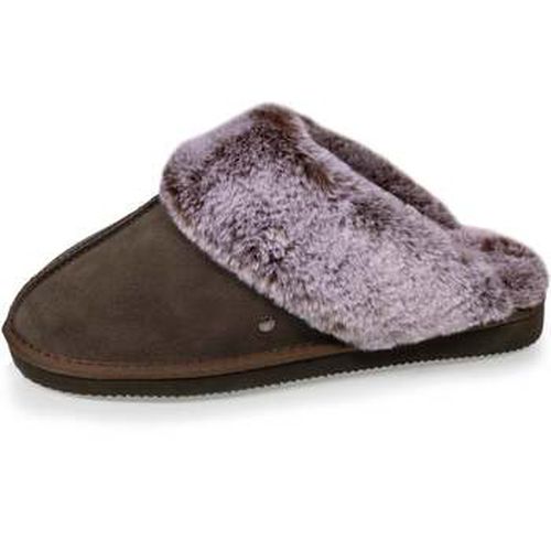 Chaussons Chaussons mules en cuir Kaki - Isotoner - Modalova