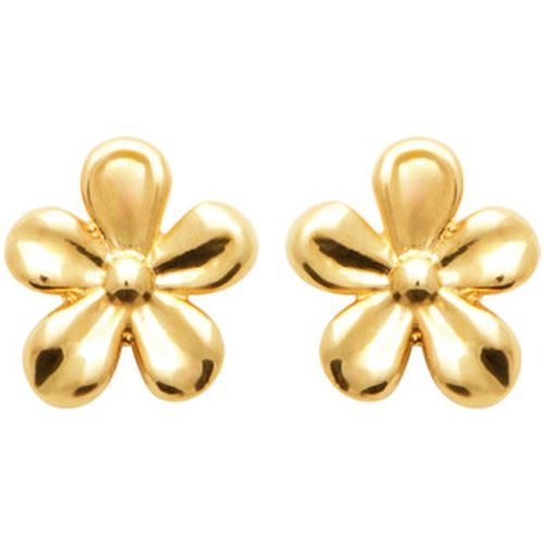 Boucles oreilles Boucles d'oreilles Fleur en plaqué or - Brillaxis - Modalova