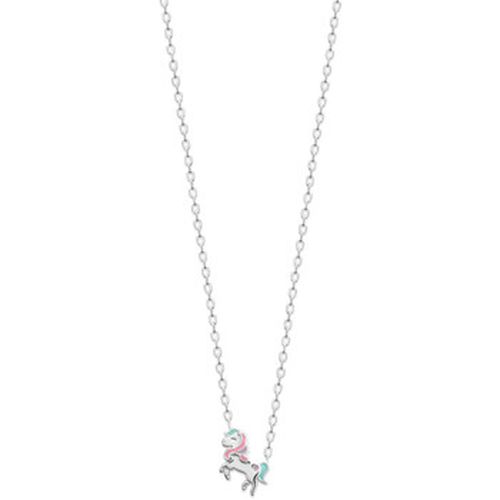 Collier Collier enfant licorne colorée argent rhodié - Brillaxis - Modalova