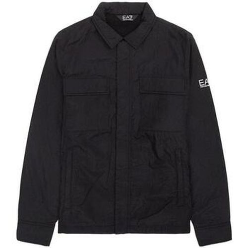 Blouson Chest Pocket Overshirt Jacket Black - Ea7 Emporio Armani - Modalova