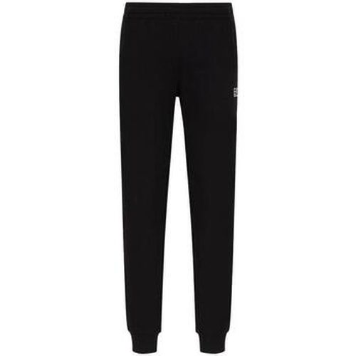 Jogging Logo Series Cotton Blend Joggers Black - Ea7 Emporio Armani - Modalova