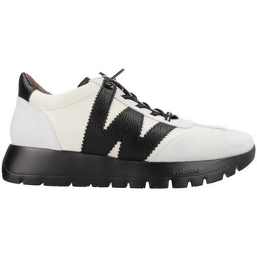 Baskets ZAPATILLAS BLANCAS DE CORDONES NEGRAS MERI A-2476 - Wonders - Modalova