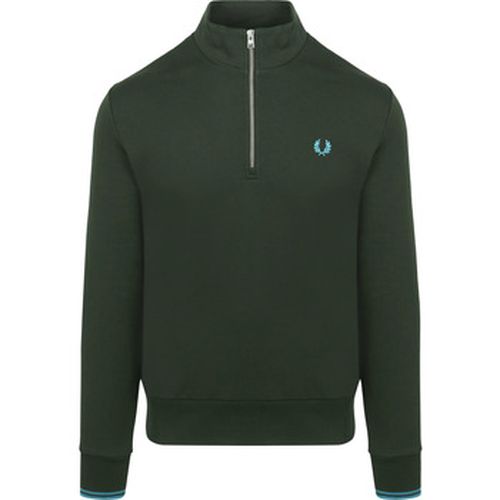 Sweat-shirt Pull Demi-Zip Foncé - Fred Perry - Modalova