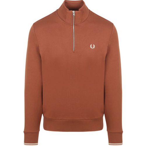 Sweat-shirt Pull Demi-Zip Whisky - Fred Perry - Modalova