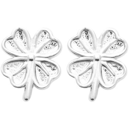 Boucles oreilles Boucles d'oreilles trèfle argent rhodié - Brillaxis - Modalova