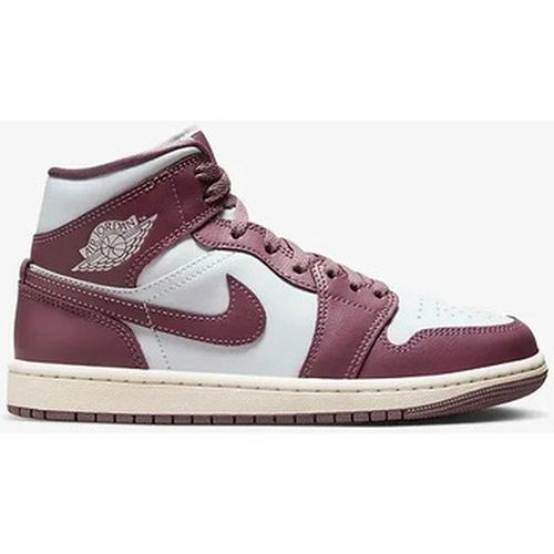 Baskets montantes AIR JORDAN 1 MID GRIS - Nike - Modalova