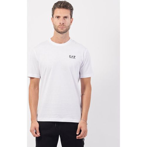 T-shirt T-shirt à col rond en coton avec logo - Emporio Armani EA7 - Modalova