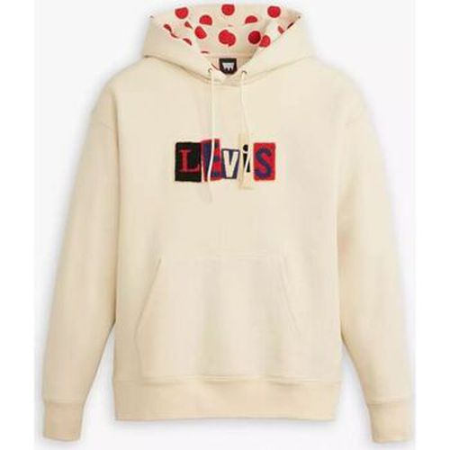 Sweat-shirt A1008 0014 - SKATE HOODED-ANGORA DOTS CREAM AND RED - Levis - Modalova