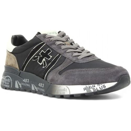 Chaussures Running Suede Sneaker Uomo Black Gray LANDER-4951 - Premiata - Modalova