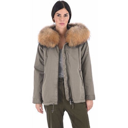 Parka Parka courte capuche fourrure -042560 - Blonde N°8 - Modalova