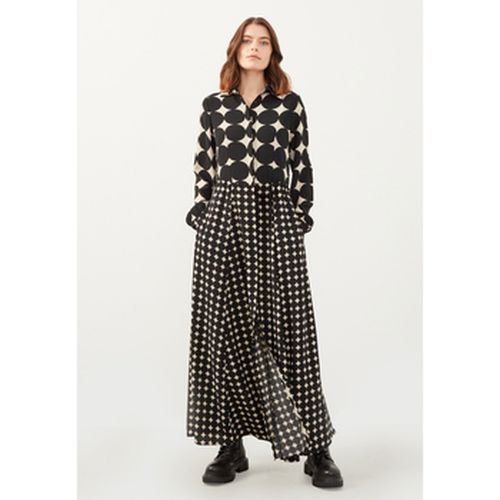 Robe Mix Pattern Maxi Long Shirt Dress - Just Like You - Modalova