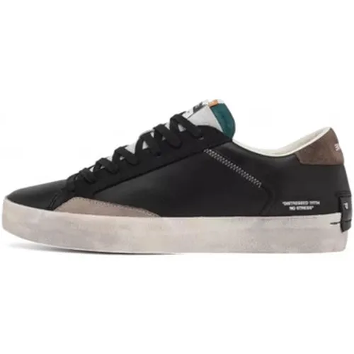 Baskets sneakers low Distressed black - Crime London - Modalova