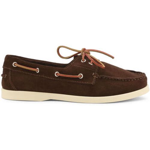 Chaussures bateau Santiago - Suede Brown - Duca Di Morrone - Modalova