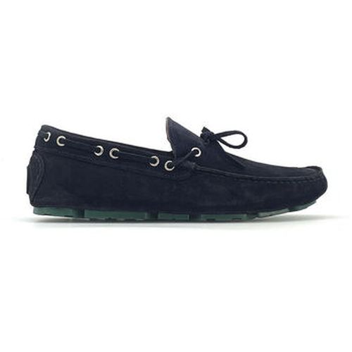 Chaussures bateau Edoardo - Suede Blue/Green - Duca Di Morrone - Modalova