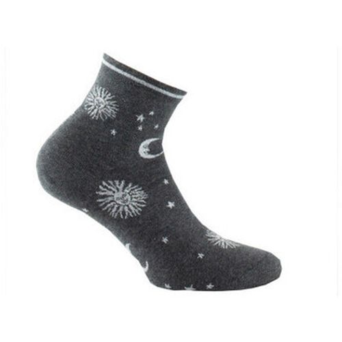 Chaussettes Socquettes en coton motif all over céleste MADE IN FRANCE - Kindy - Modalova