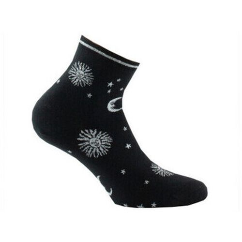 Chaussettes Socquettes en coton motif all over céleste MADE IN FRANCE - Kindy - Modalova