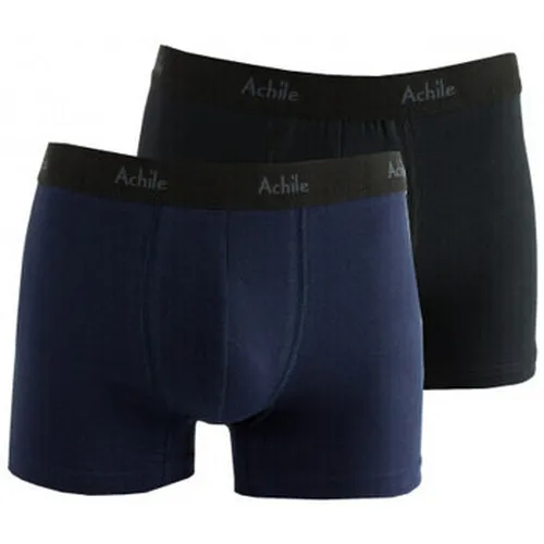 Boxers Lot de 2 boxers unis en coton - Achile - Modalova