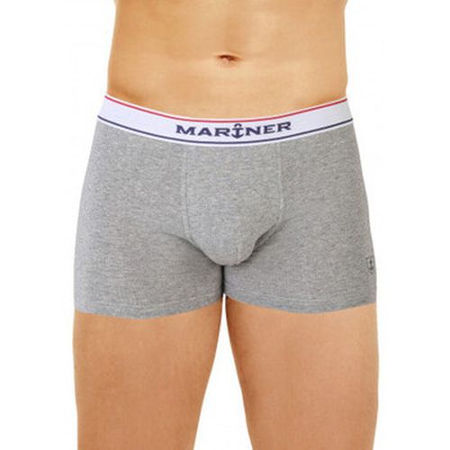 Boxers Shorty uni en coton stretch - Mariner - Modalova