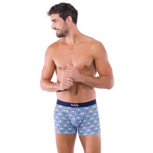 Boxers Pack de 2 boxers en coton bio motifs BREAKFAST et uni - Achile - Modalova