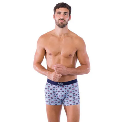 Boxers Pack de 2 boxers en coton bio motifs ROBOT et uni - Achile - Modalova