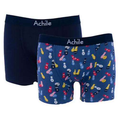 Boxers Pack de 2 boxers en coton bio motifs Quilles - Achile - Modalova