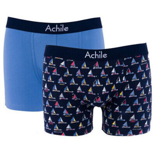 Boxers Pack de 2 boxers en coton bio motifs Bon vent - Achile - Modalova