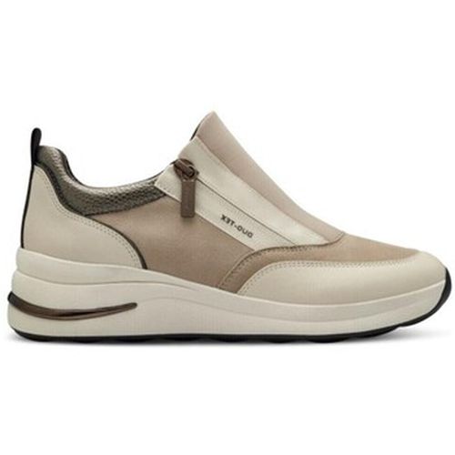 Baskets BASKETS IMPERMÉABLE 83713 CUIR-LICRA BEIGE - Tamaris - Modalova