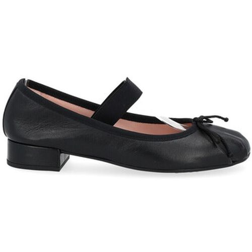 Ville basse Ballerines Gretschen en cuir noir - Pretty Ballerinas - Modalova