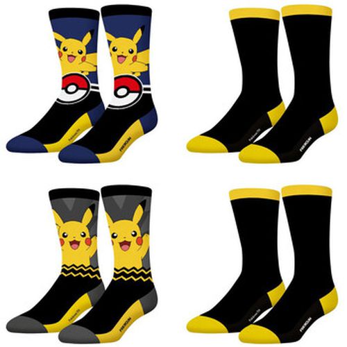 Chaussettes Lot de 4 paires de chaussettes Pokémon Pikachu - Freegun - Modalova