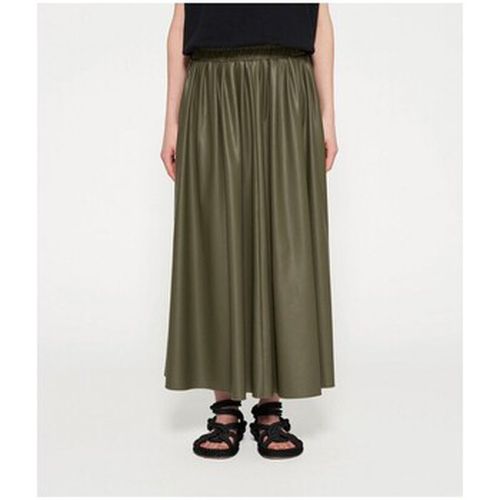 Robe Leather Look Pleated Skirt Sage - 10 Days - Modalova