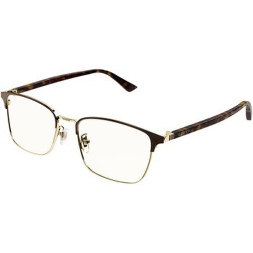 Lunettes de soleil GG1124OA Cadres Optiques, Maron/Transparent, 55 mm - Gucci - Modalova