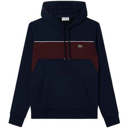 Sweat-shirt Colour Block Fleece Hoodie Navy Blue/Bordeaux - Lacoste - Modalova