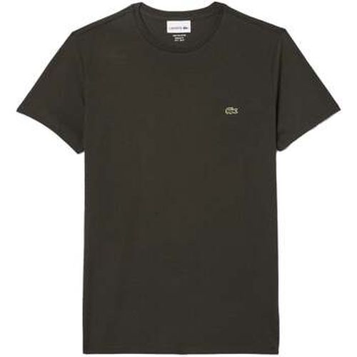 T-shirt Cotton Pima Crew Neck T-Shirt Dark Khaki Green - Lacoste - Modalova