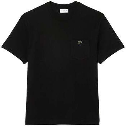 T-shirt Chest Pocket Cotton T-Shirt Black - Lacoste - Modalova