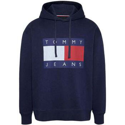 Sweat-shirt Flag Badge Relaxed Hoodie Dark Night Navy Melange - Tommy Jeans - Modalova