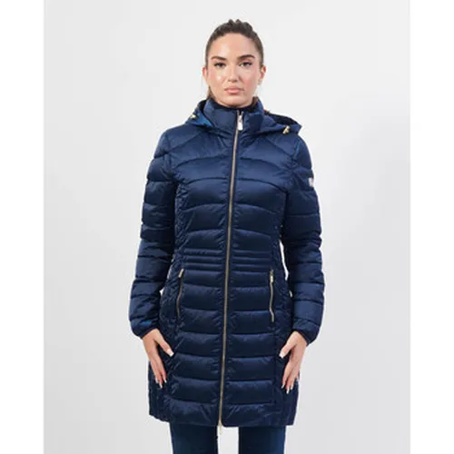 Blouson veste longue matelassée à capuche - Yes Zee - Modalova