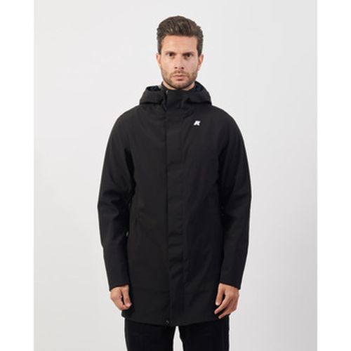 Blouson Veste longue Marlyn avec capuche et logo - K-Way - Modalova