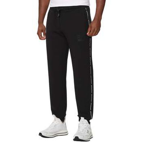 Jogging Logo Series Stretch Viscose Joggers Black - Ea7 Emporio Armani - Modalova