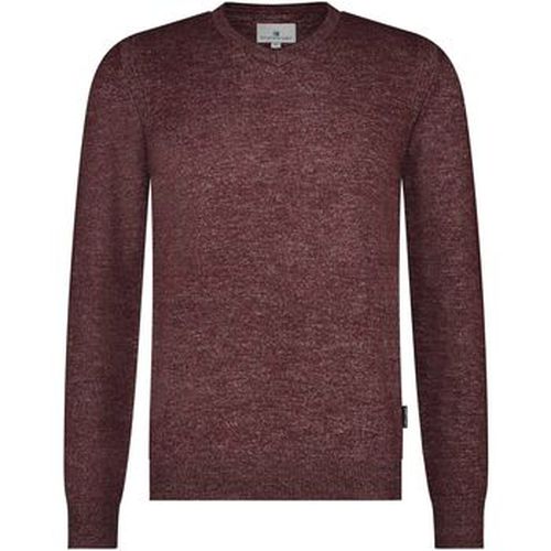 Sweat-shirt Pull Col-V Mélanger Bordeaux - State Of Art - Modalova