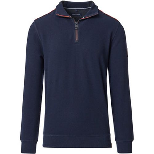 Sweat-shirt Pull Demi-Zip Sweat Marine - Casa Moda - Modalova