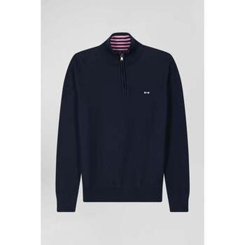 Sweat-shirt Pull demi-zip marine - Eden Park - Modalova