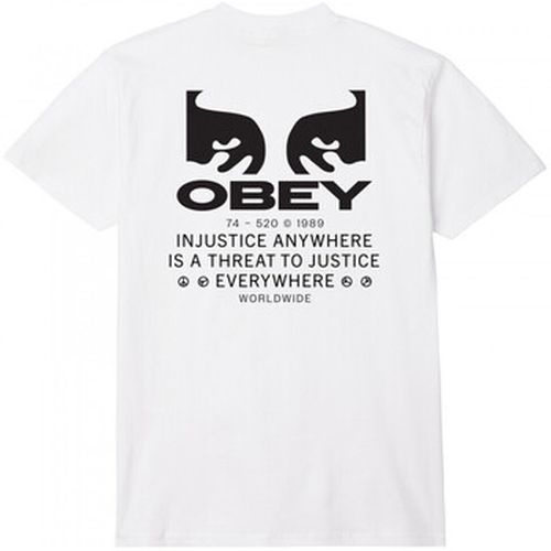 T-shirt Obey justice everywhere - Obey - Modalova