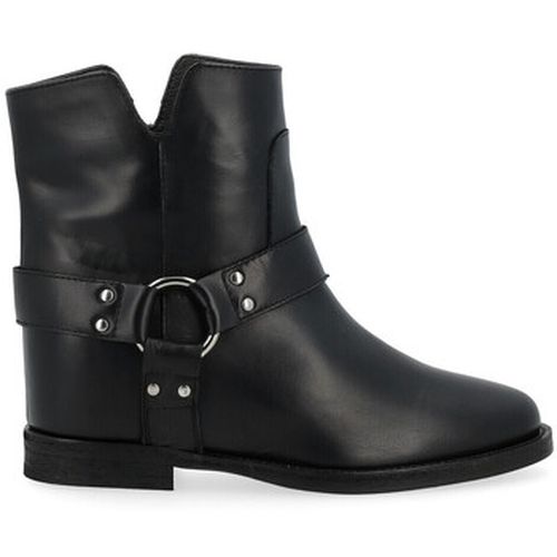 Boots Bottine noire avec lanière - Via Roma 15 - Modalova